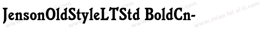JensonOldStyleLTStd BoldCn字体转换